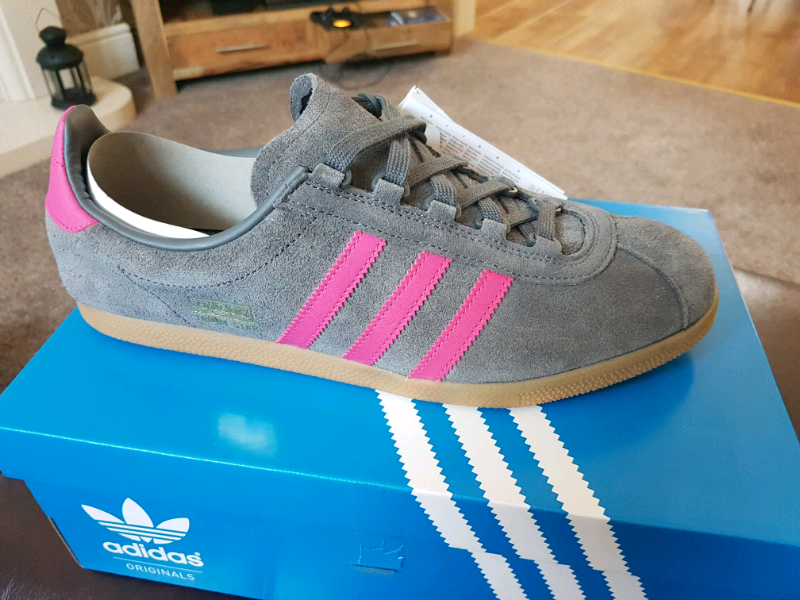 adidas trimm star grey pink